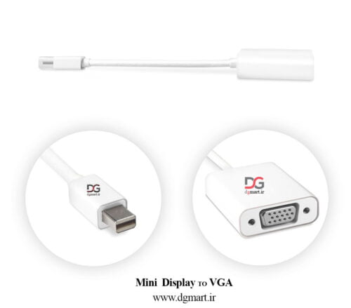 تبدیل پورت مینی دیسپلی به وی جی ای - MINI DISPLAY PORT to VGA