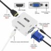 HDMI to VGA Converter with Audio and Power Supply