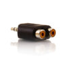 ONE TO TWO RCA STEREO HEADSET PLUG